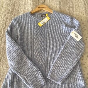 Girls brand new soft light blue sweater, size large